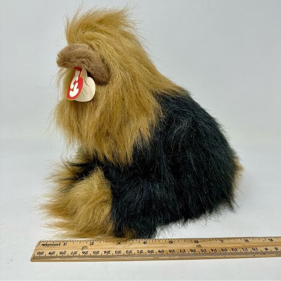 Vintage Ty Yorkie Dog Plush Collectible Yappy Sitting With Bow NOS 1990s - Picture 8 of 14